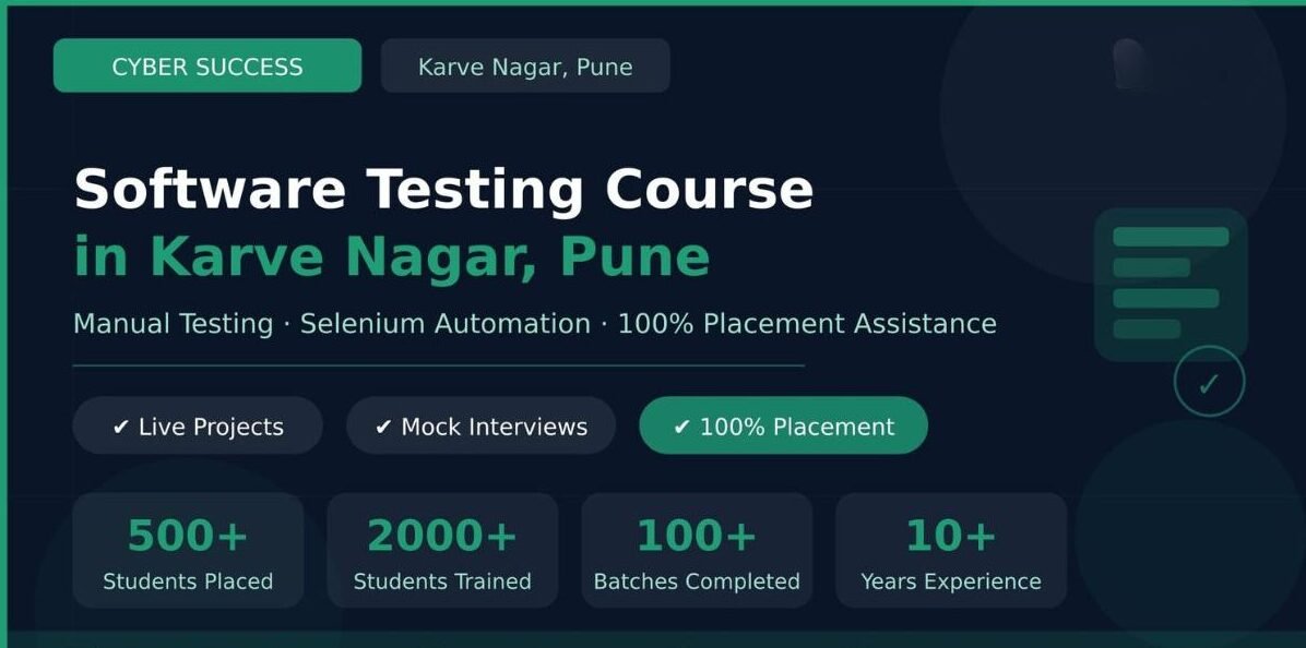 software testing course in karve nagar pune — Cyber Success Institute