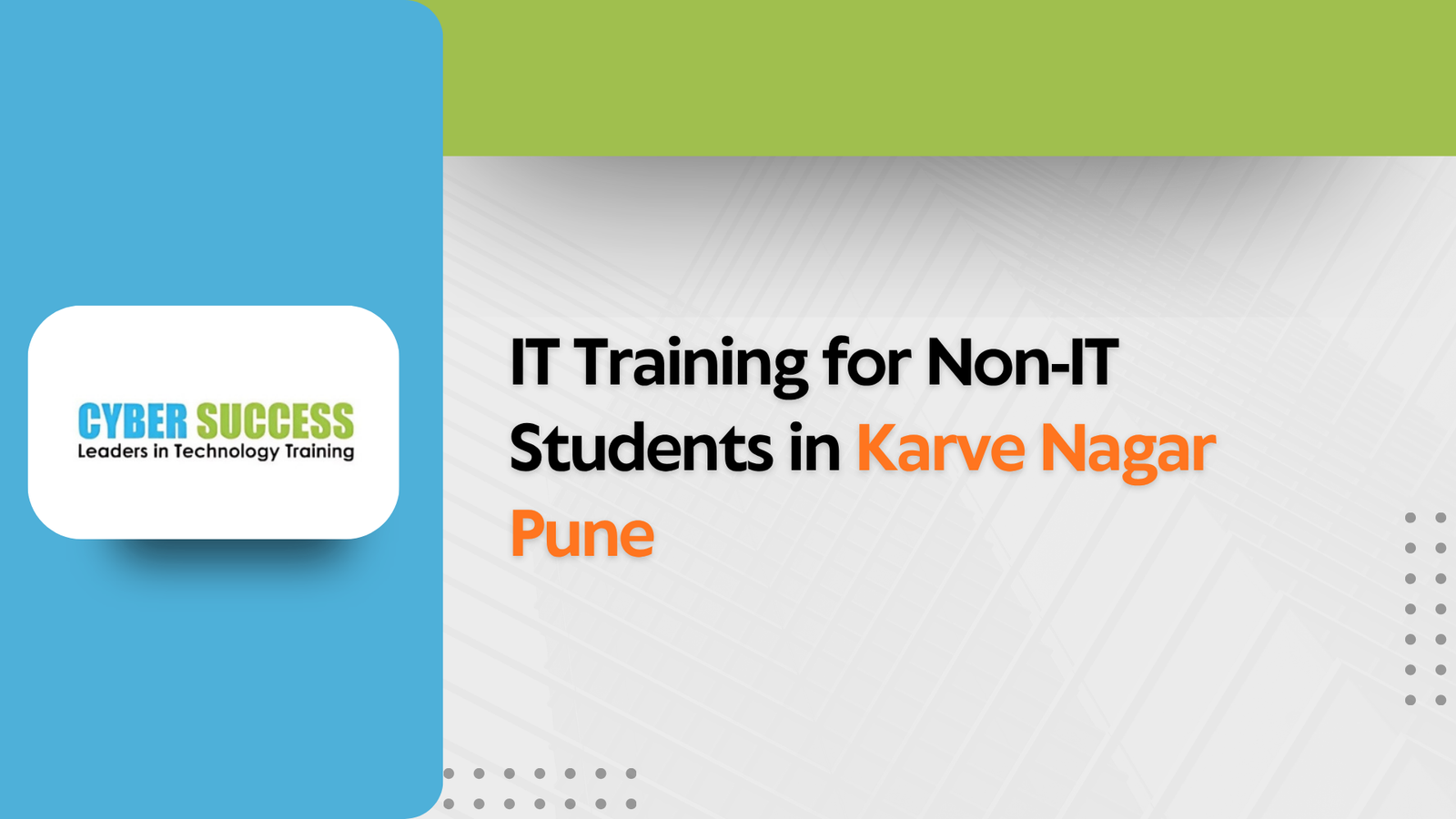 IT Training for Non-IT Students in Karve Nagar Pune