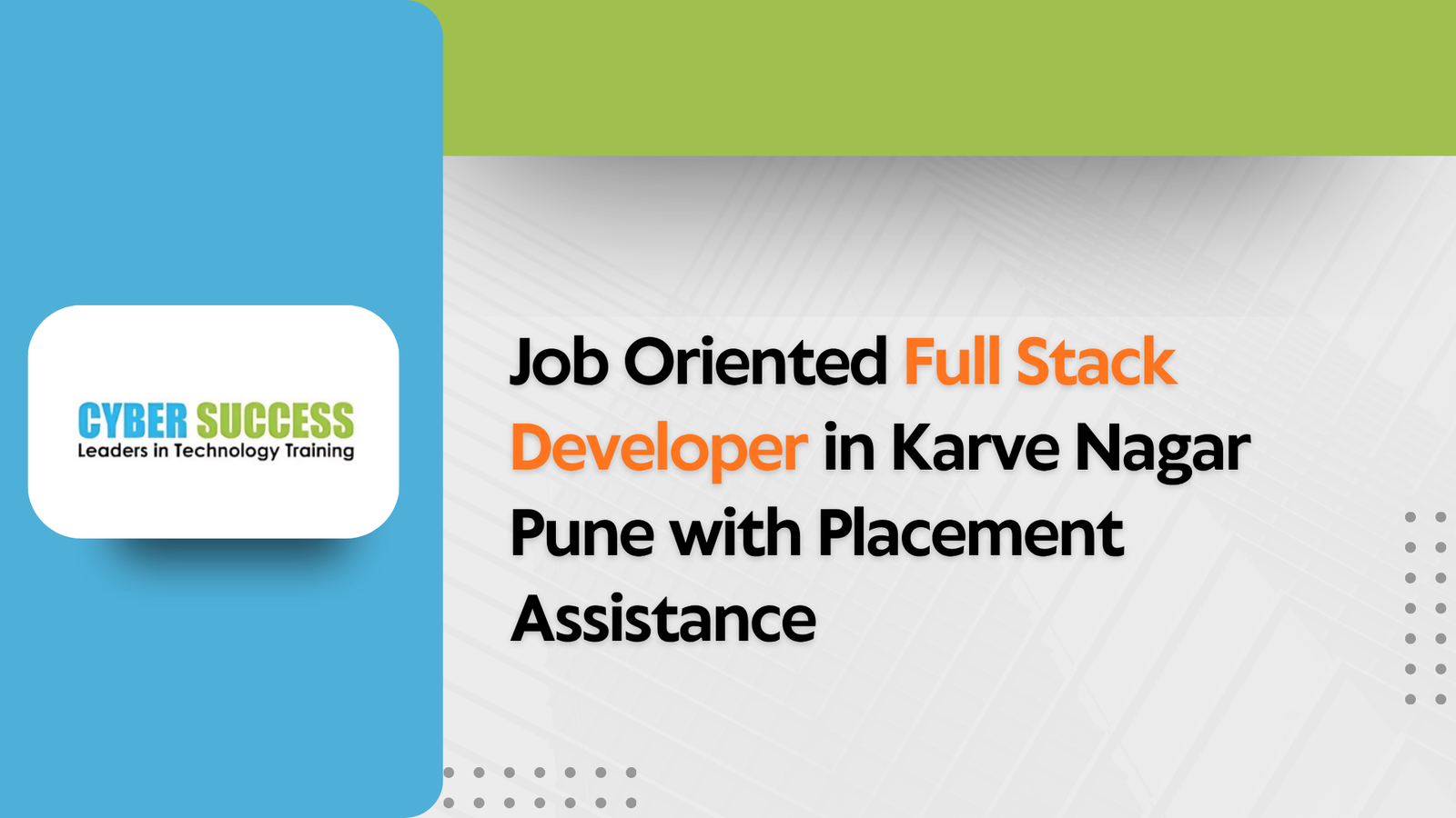 Job Oriented Full Stack Developer in Karve Nagar Pune