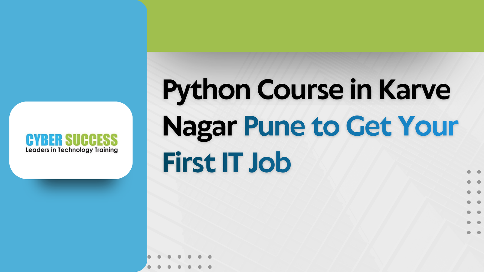Python Course in Karve Nagar Pune to Get Your First IT Job